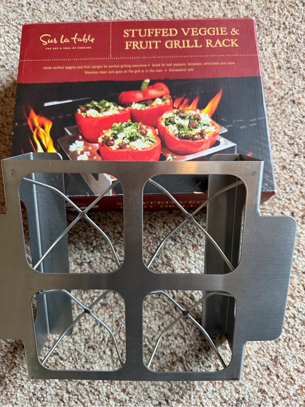 Sur La Table Stainless Steel Veggie & Fruit Grill Rack - Silver